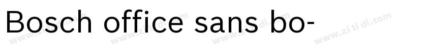 Bosch office sans bo字体转换
